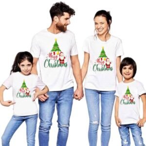 Christmas Tree Santa Family Matching T-Shirt | Holiday Gift Tee | Unisex Cotton Spandex | COD S-3XL