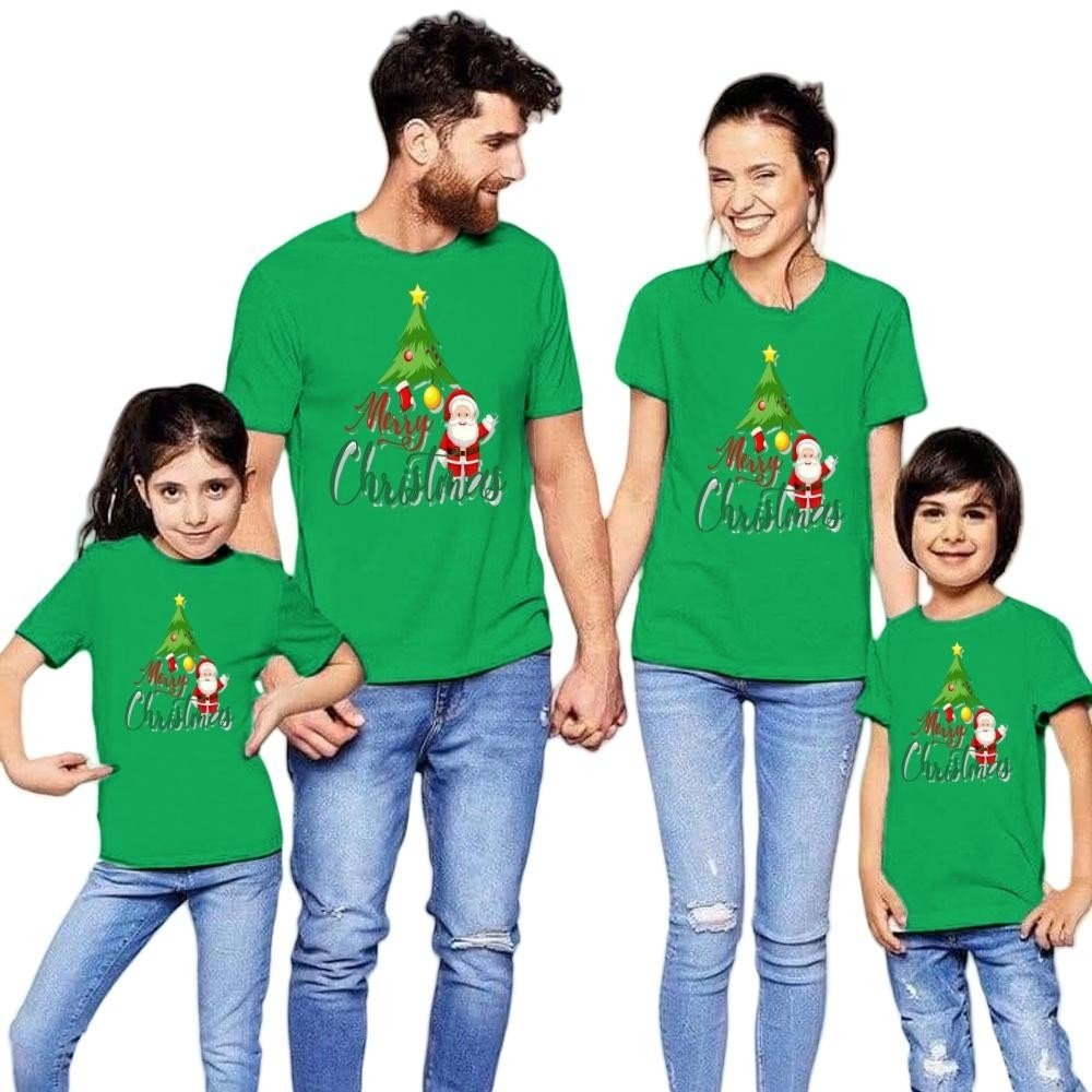 Christmas Tree Santa Family Matching T-Shirt | Holiday Gift Tee | Unisex Cotton Spandex | COD S-3XL - Image 4