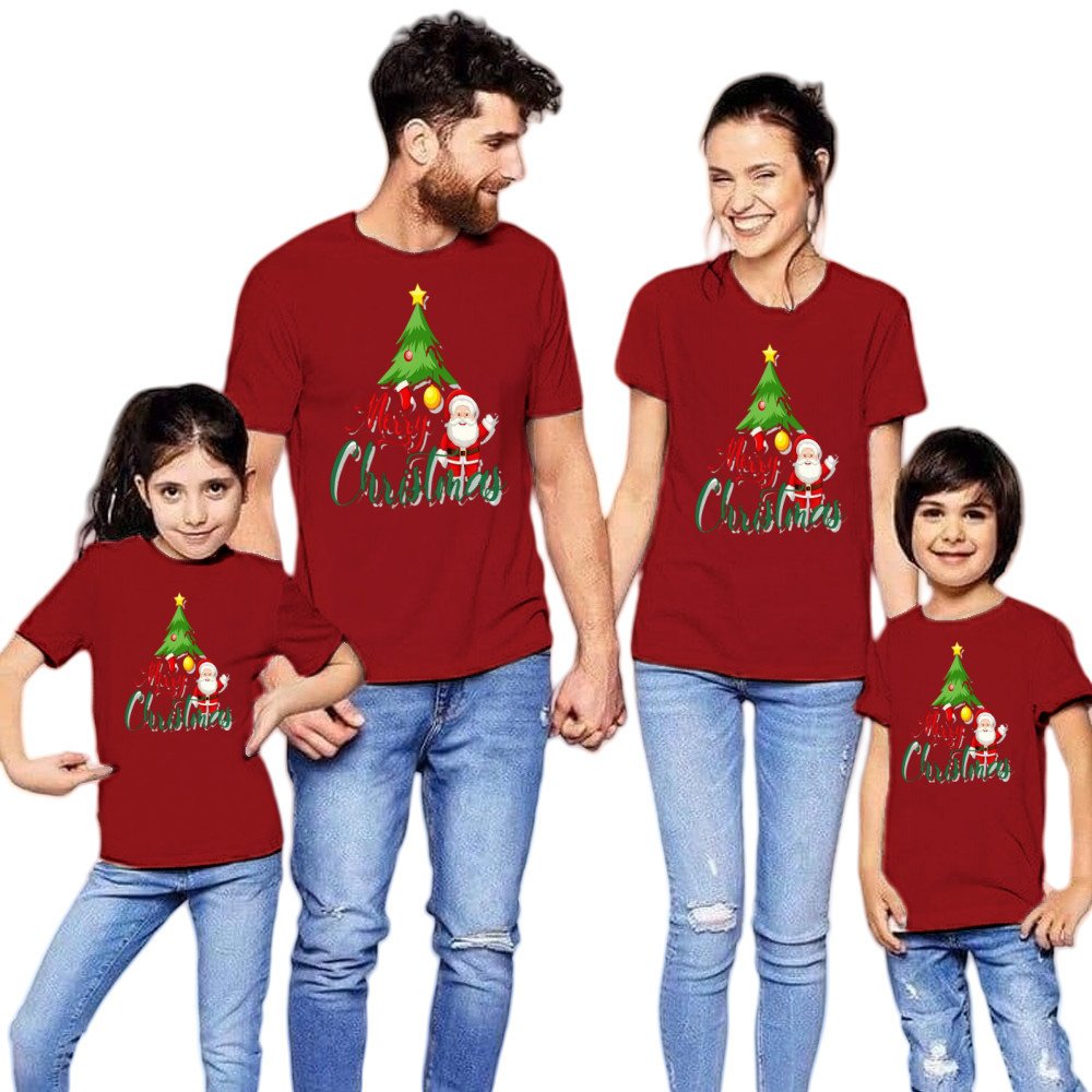 Christmas Tree Santa Family Matching T-Shirt | Holiday Gift Tee | Unisex Cotton Spandex | COD S-3XL - Image 13