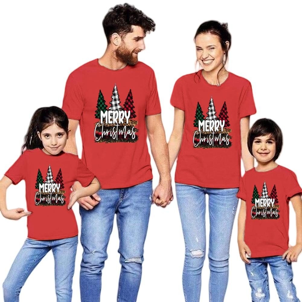 Plaid Christmas Tree Family Matching Shirt | Merry Christmas Holiday Outfit | Unisex Cotton Spandex - Image 5