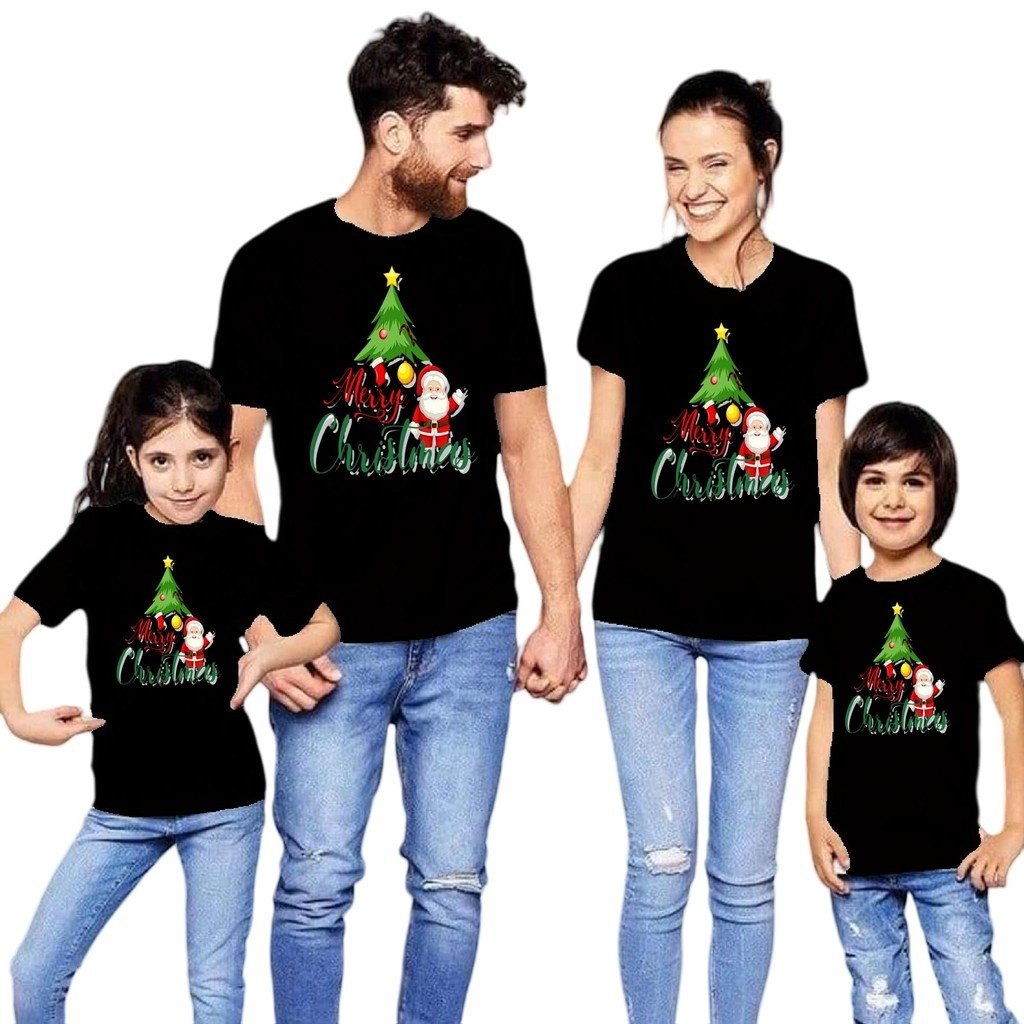 Christmas Tree Santa Family Matching T-Shirt | Holiday Gift Tee | Unisex Cotton Spandex | COD S-3XL - Image 3