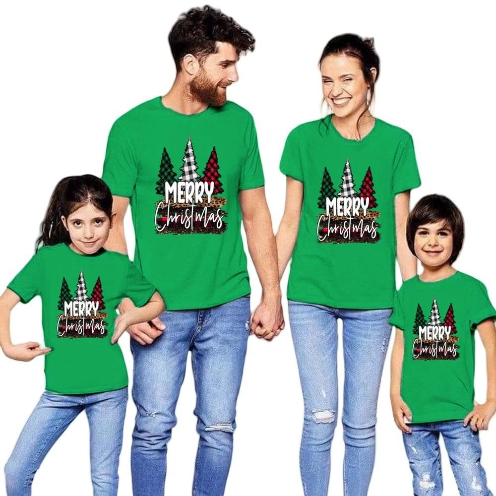 Plaid Christmas Tree Family Matching Shirt | Merry Christmas Holiday Outfit | Unisex Cotton Spandex - Image 3
